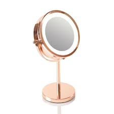 Rose Gold Double Sided LED Cosmetic Mirror