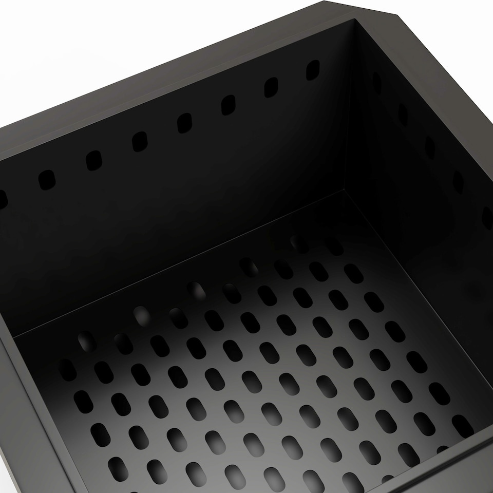 image 1 of Outsunny Smokeless Fire Pit, Square Metal Bonfire Stove, Black | Black | Black | 48 x 48 x 41 cm
