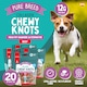 image 3 of 20pk Small Collagen Chewy Knots Beef, 5cm Dog Chews Treats, High Protein Puppy Snacks, Dental Health & Boredom Breaker
