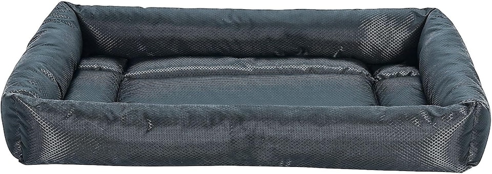 image 1 of Actiaspet Waterproof Dog Crate Bed Non-Slip Base Multiple Sizes (Grey, Medium)