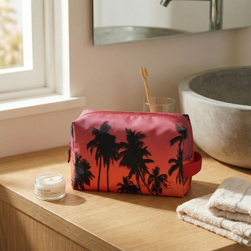 image 1 of SMUG Wash Bag - Sunset Print