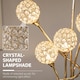 image 3 of HOMCOM Modern Floor Lamp w/ K9 Crystal Shade, 5 Light, for Living Room, Gold