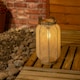 image 1 of ValueLights Solar Powered Outdoor Natural Mesh Fabric Lantern Garden Light