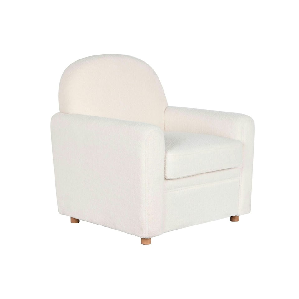 image 1 of Armchair DKD Home Decor White Polyester Wood 79 x 72 x 86 cm White