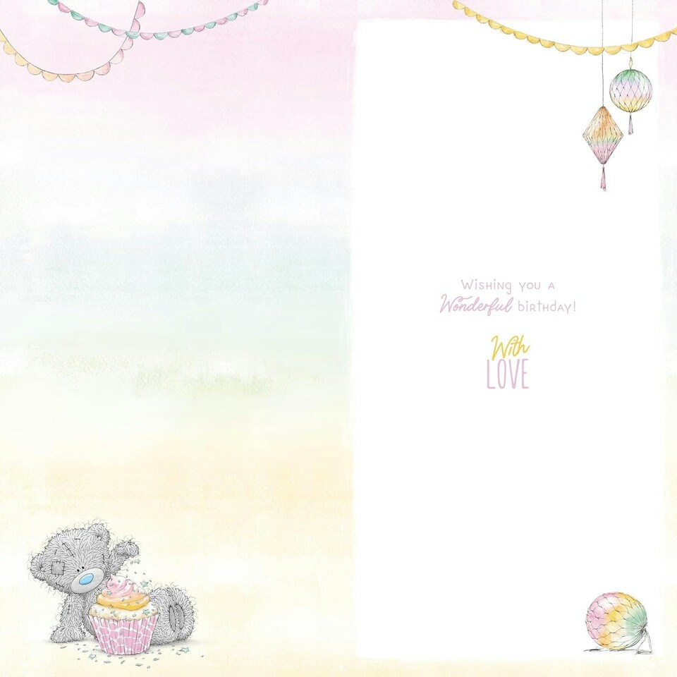 image 1 of Bear With Cup Cake Special Friend Birthday Card