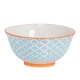 image 1 of Nicola Spring Hand-Printed Cereal Bowls - 16cm - Purple - Pack of 6 | Multi | Multi