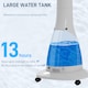 image 8 of HOMCOM Pedestal Fan with Water Mist Spray, Spray Misting Fan with 75 Oscillation, Remote Control, Tilt Head, 3 Speeds, 3 Modes, 3 Mist, 3L Water Tank, Wheels, for Home, 125 cm