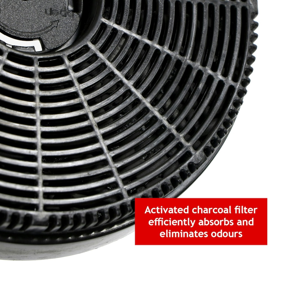 image 1 of SPARES2GO Charcoal Filter for Russell Hobbs RHGCH601 RHGCH901 RHGCH702 RHGCH902 RHGCH603 RHGCH903 RHGCH904 (x 2)
