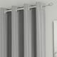 image 2 of Supersoft Grey Curtains 66 x 90 inch (168 x 229 cm) Room Darkening Eyelet Thermal Noise Reducing Curtains for Bedroom and Living Room