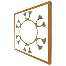 Ancient egyptian lotus motifs (Picture Frame) Brown | Oak | XL