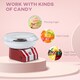 image 6 of HOMCOM Candy Floss Machine for Kids & Adults, 550W  Retro Cotton Maker for Sugar or Candies,  Including 10 Candyfloss Sticks, Non-Slip Base, Red & White