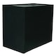 image 3 of Contemporary and Stylish Jet Black Linen Fabric Rectangular Lamp Shade | Black