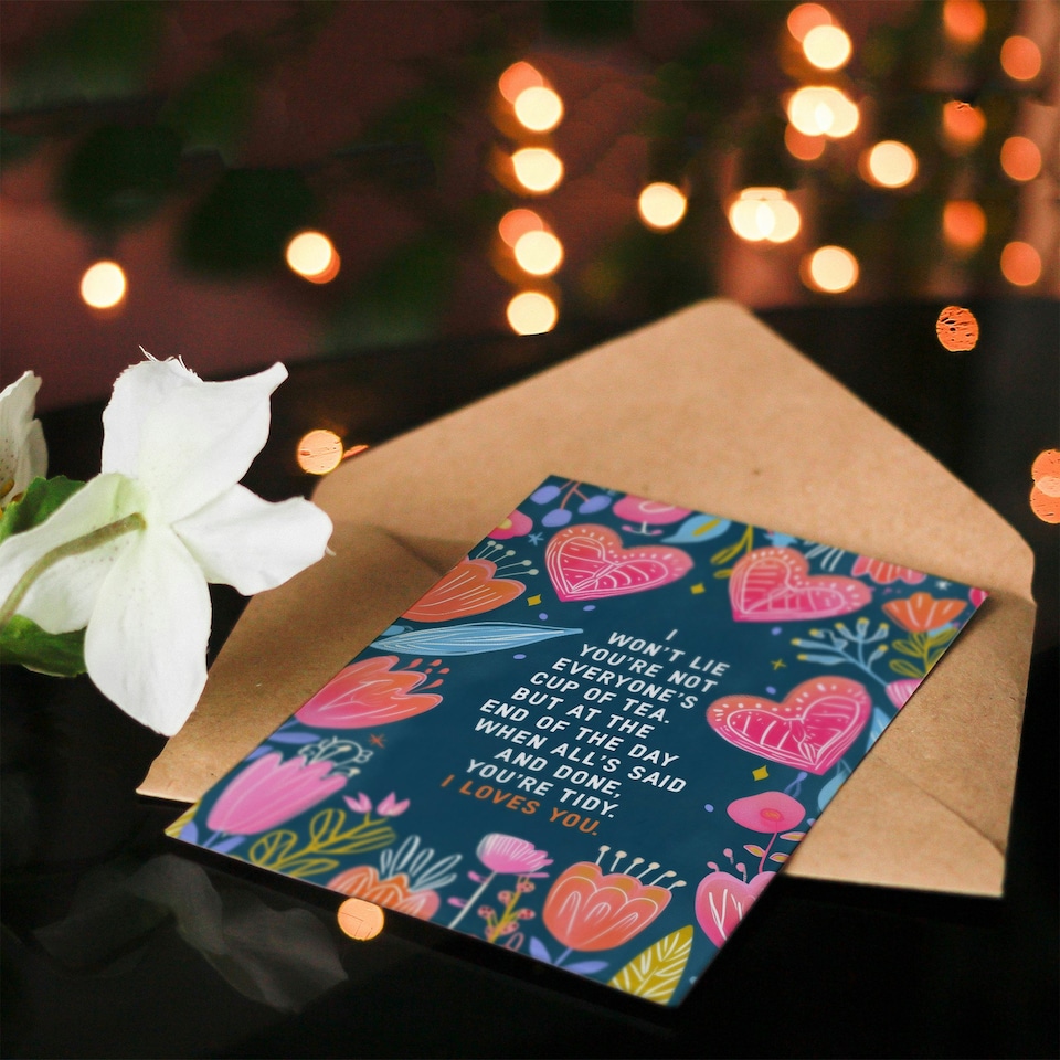 image 1 of Valentine's Day Card Tidy I Loves You Nessa Quote Anniversary Greeting Card