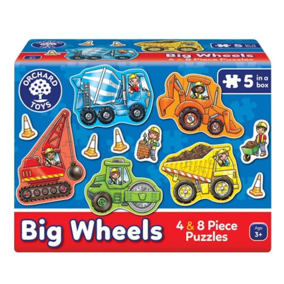 image 1 of Orchard Toys Big Wheels Puzzles