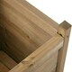 image 5 of Primrose Wooden Tapered Pine Cube Planter Garden Flower Pot 65cm
