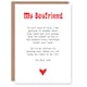 image 1 of Greeting Card Love Poem Blue Eyes Boyfriend Romantic Poetry Fun