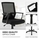 image 9 of COSTWAY Home Office Chair Ergonomic Desk Chair Black Black