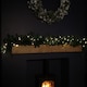 image 2 of 1.8m Plain Green Christmas Garland with 164 Tips and 50 Warm White LED Lights