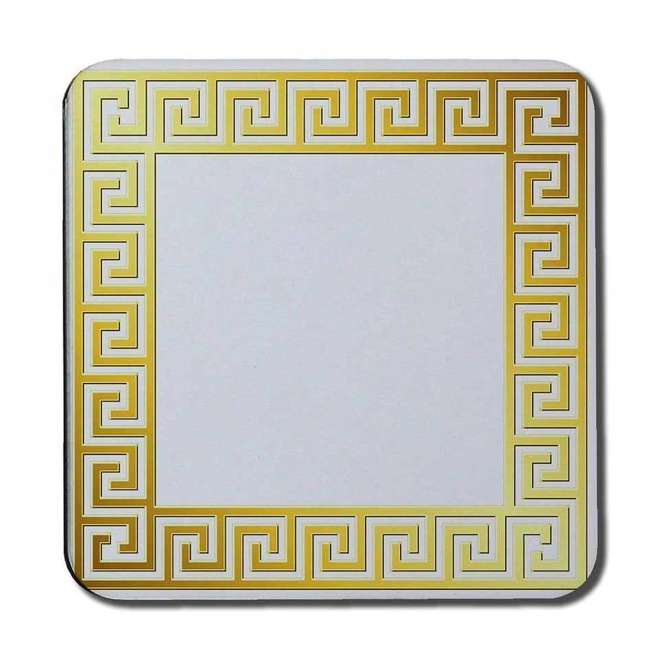 image 1 of Golden Greek Ornamental Frame (Coaster)