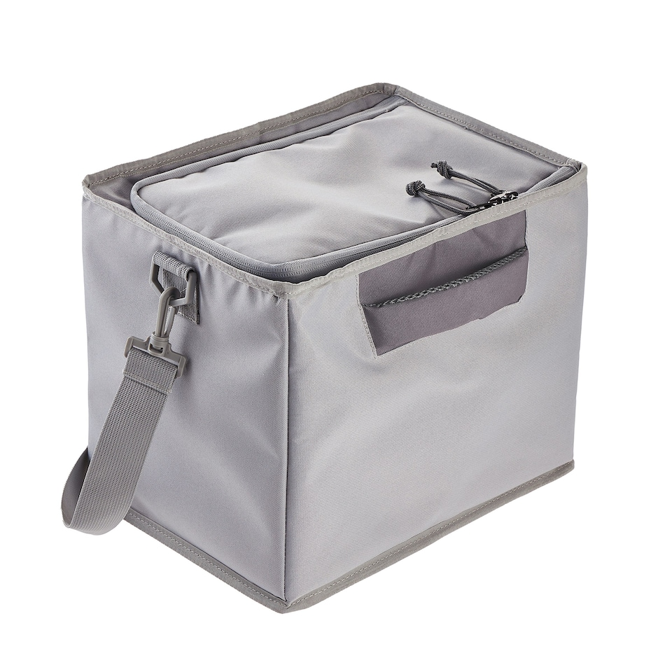 image 1 of Keeeper Foldable Shopping Organiser Bag with Strap 19 Litre - Grey Grey