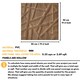 image 3 of NOVECRAFTO Geometric 3D Wall Panels – 6 Sheets Covering 1.5 sqm (16.15 sqft) – Decorative PVC Panels 50x50cm – Modern Geometric Line Design Wooden