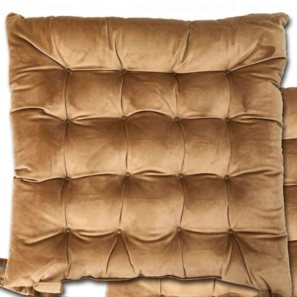 Le Chateau Velvet Seat Pad Taupe