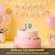 image 4 of Blue 0 Number Candle Birthday Anniversary Party Cake Decorations Topper | Blue