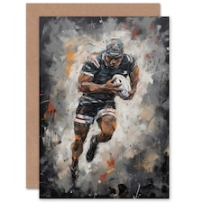 Rugby Player Forward World Cup Sport Fan Greeting Card
