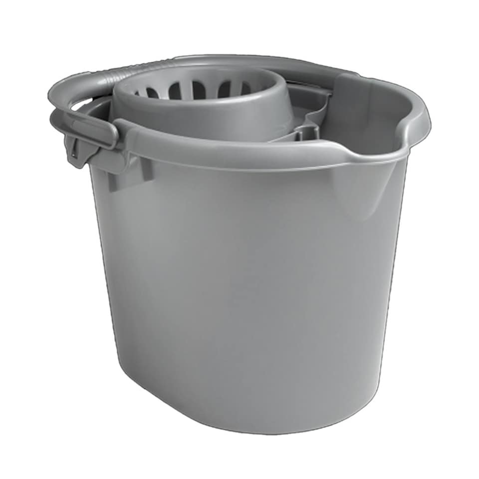 Casa 16L Mop Bucket Silver - One Colour - One Size