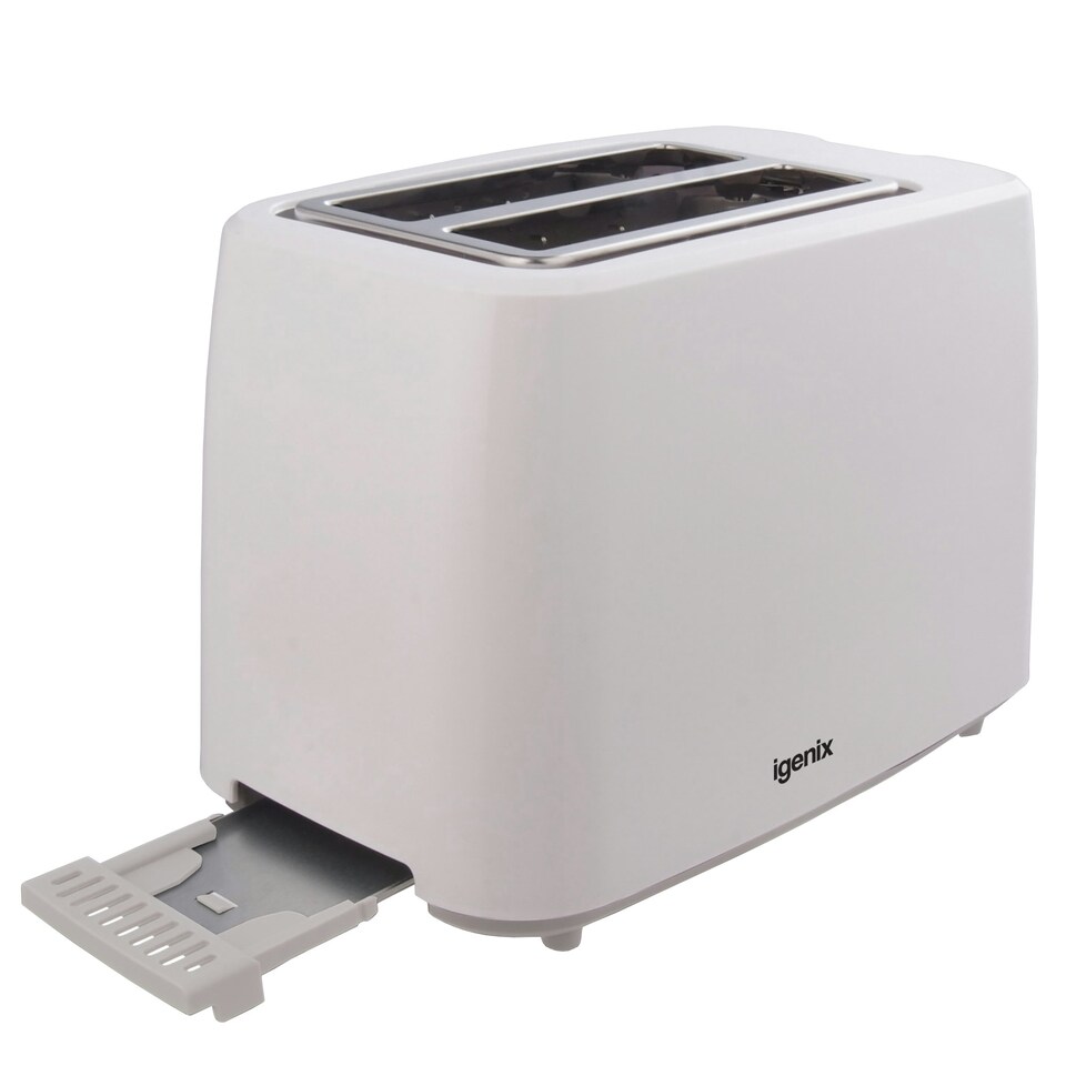 image 1 of Igenix IG3011, 2 Slice Toaster, Defrost & Reheat Function, 750W, White