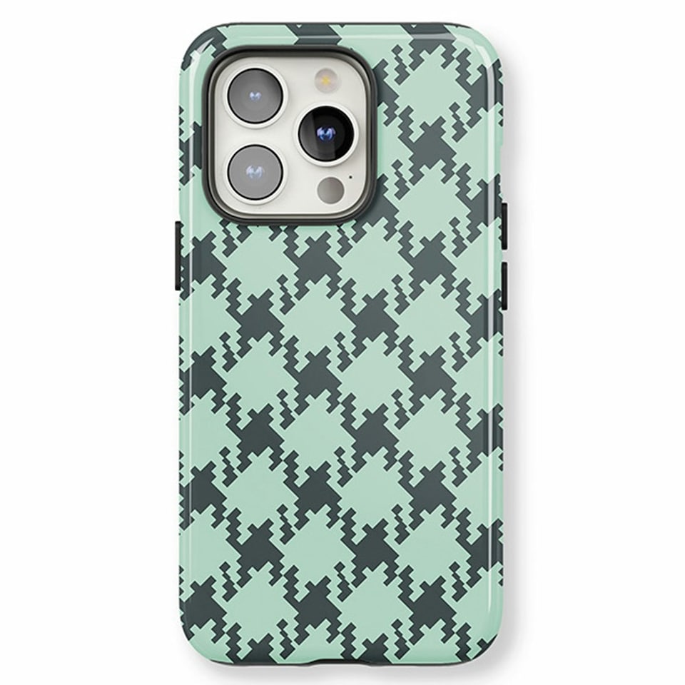 image 1 of Green Check Phone Case | Green | iPhone 16 Plus
Tough | iPhone 16 Plus
Tough