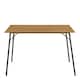 image 2 of Peru Rectangular Dining Table in Wild Oak 120x75cm