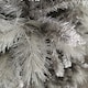 image 4 of 2.1m (7ft) Silver Glitter Tip Fir Festive Christmas Tree in Grey PVC