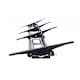 image 10 of 32"-65" Tilt Double TV Wall Bracket Mount - 100kg Capacity - VESA 600x400mm | Black | 1