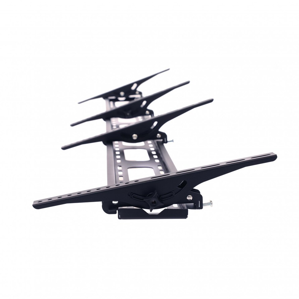 image 1 of 32"-65" Tilt Double TV Wall Bracket Mount - 100kg Capacity - VESA 600x400mm | Black | 1