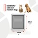 image 3 of Dog Mate Medium Dog Door – Grey (215G)