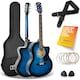 image 7 of 3rd Avenue Full Size Cutaway Electro Acoustic Guitar Pack Black