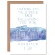 image 1 of Heart Highlands Watercolour Quote Blank Just to Say Card