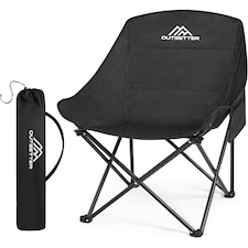 Folding Camping Chair, Portable Outdoor Backpacking, Compact Lightweight Ultralight Moon Chair,Extra Spacious with Carry Bag,for Fishing Hiking Picnic Camping Beach