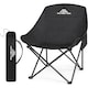 image 1 of Folding Camping Chair, Portable Outdoor Backpacking, Compact Lightweight Ultralight Moon Chair,Extra Spacious with Carry Bag,for Fishing Hiking Picnic Camping Beach