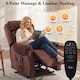 image 5 of HOMCOM Power Lift Recliner Chair with Vibration and Heat, Wood Grip