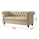 image 6 of Chesterfield Fabric Button back Sofa Settee - Victoria