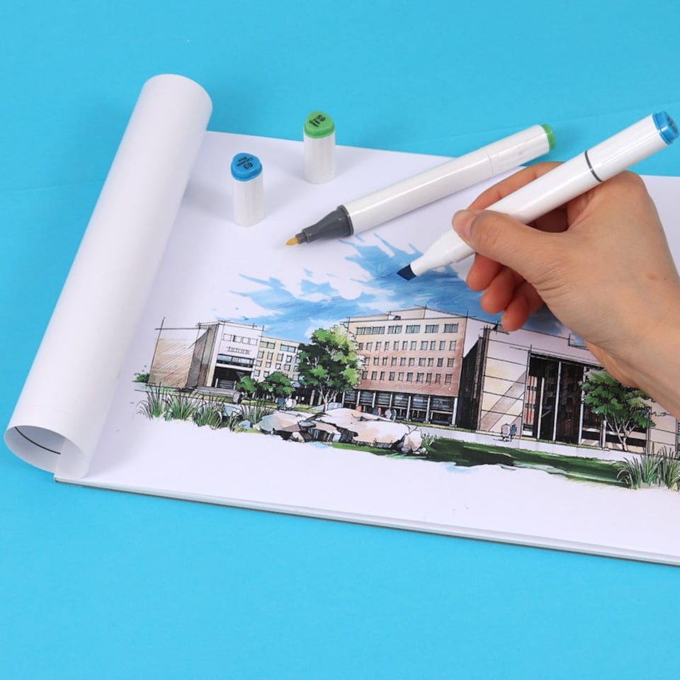 image 1 of A3 24 Sheets Top Glued Open Marker Pad