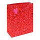 image 1 of Pack of 12 Mini Hearts Large Valentine's Gift Bags Red