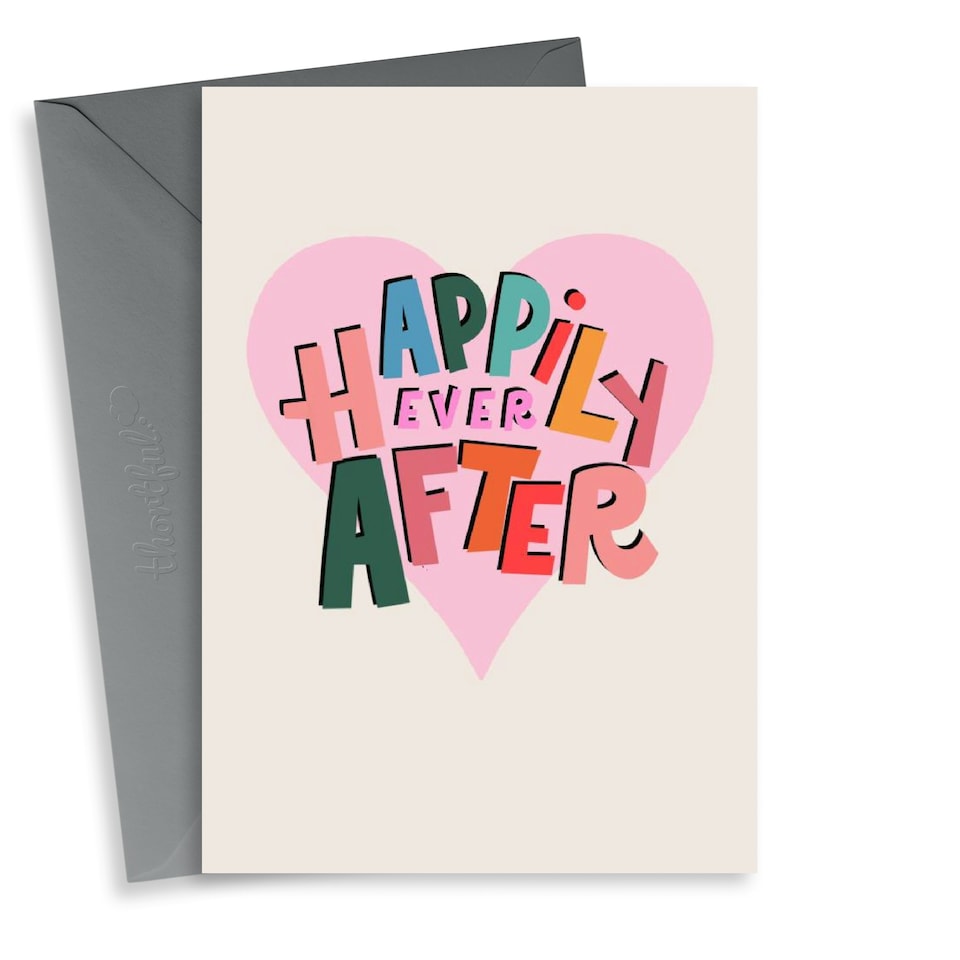 image 1 of Cute Happily Ever After Wedding Card