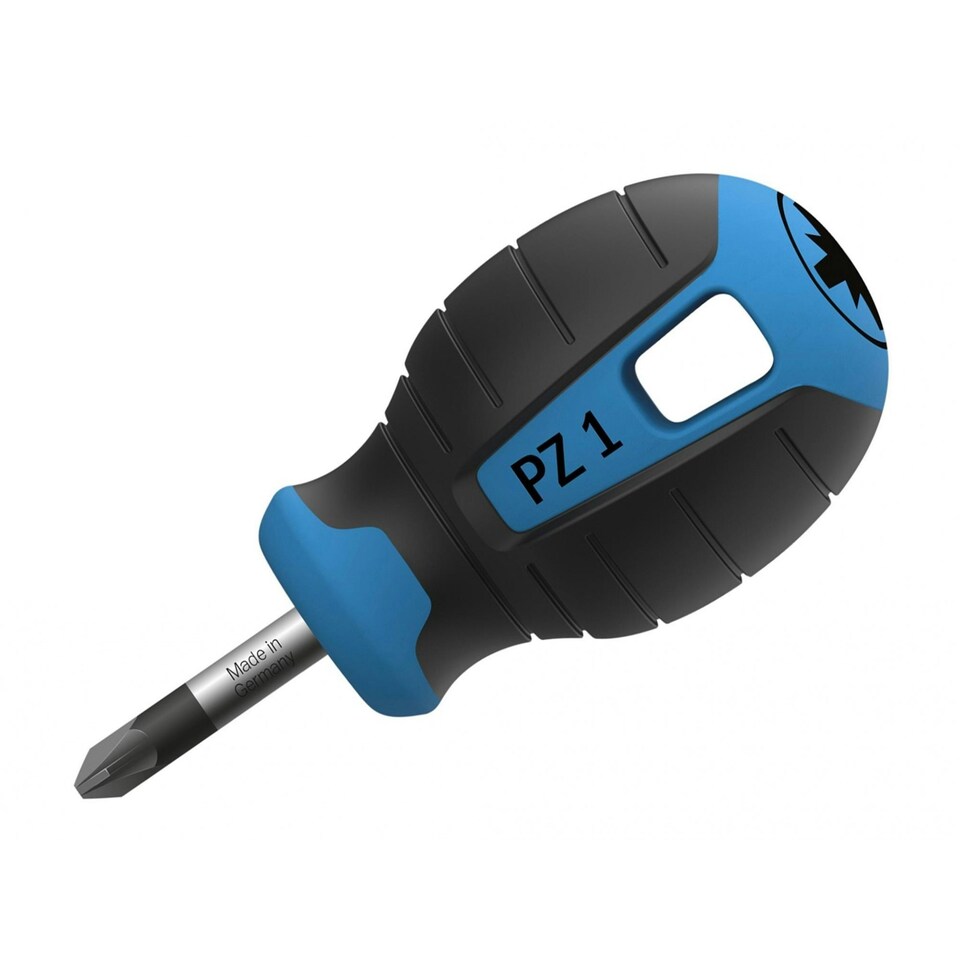 Hultafors Stubby Pozidriv Screwdriver - Multi Colour - PZ1 x 25mm