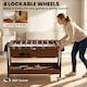 image 4 of SPORTNOW 3 in 1 Reversible Multi Game Table with Lockable Wheels and Shelf