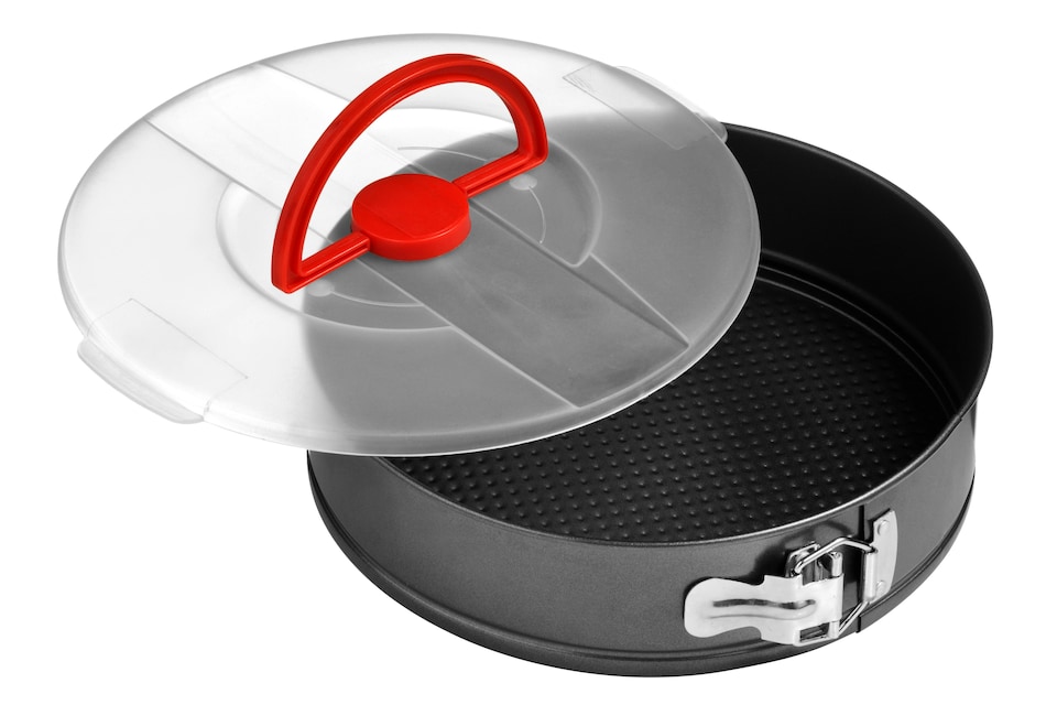 image 1 of Non-Stick Cake Tin and Carrier Black | Black
