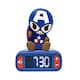 image 1 of Lexibook RL800AV1 3D Captain America Childrens Clock with Night Light
