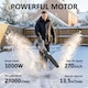image 3 of Outsunny 36V Leaf Blower Cordless with 2 x 4000mAh Batteries & Charger | Grey | Light Grey | 111.6L x 15W x 28H cm
